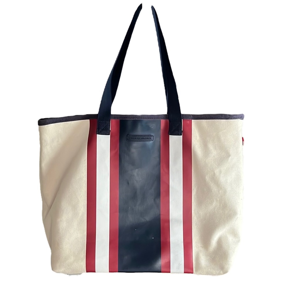 Tommy Hilfiger Large cotton canvas tote